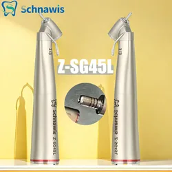 Schnawis Dental Surgical Handpiece 45 Degree Angle 1:3 High Speed Red Ring Dentistry Contra Angle External Water Irrigation