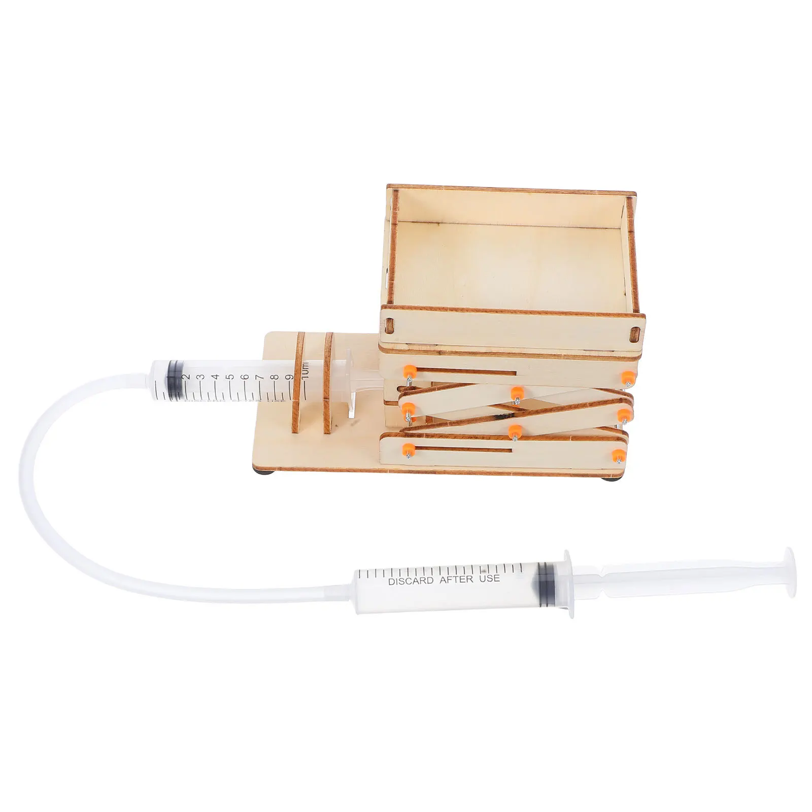 

1 Set Hydraulic Lifting Platform Adjustable Diy Lab Jack Machine For Kids Science Experiments Educational Stem Building Kit