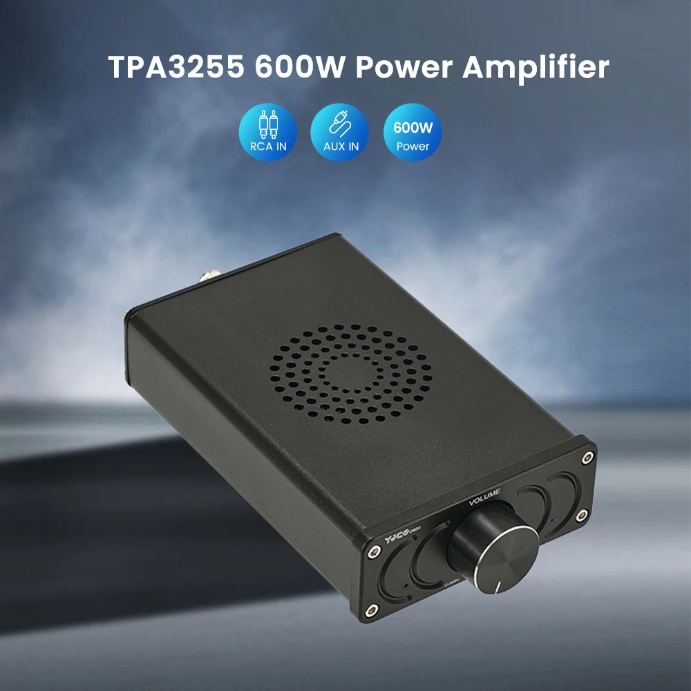 AIYIMA 600W Power Amplifier TPA3255 Sound Amplifier Class D Mono Amplify Speaker Digital Amplifcador Home Audio Amp