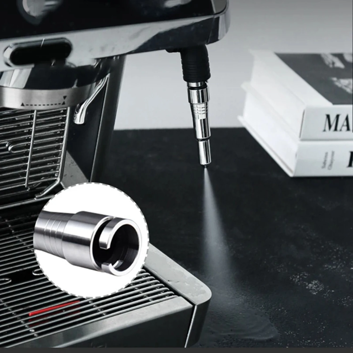 Ugello vapore Macchina da caffè Ugello vapore Montalatte Schiuma Camera d'aria Delonghi Dedica EC680/EC685, ECP3420, EC9335, ECO310,