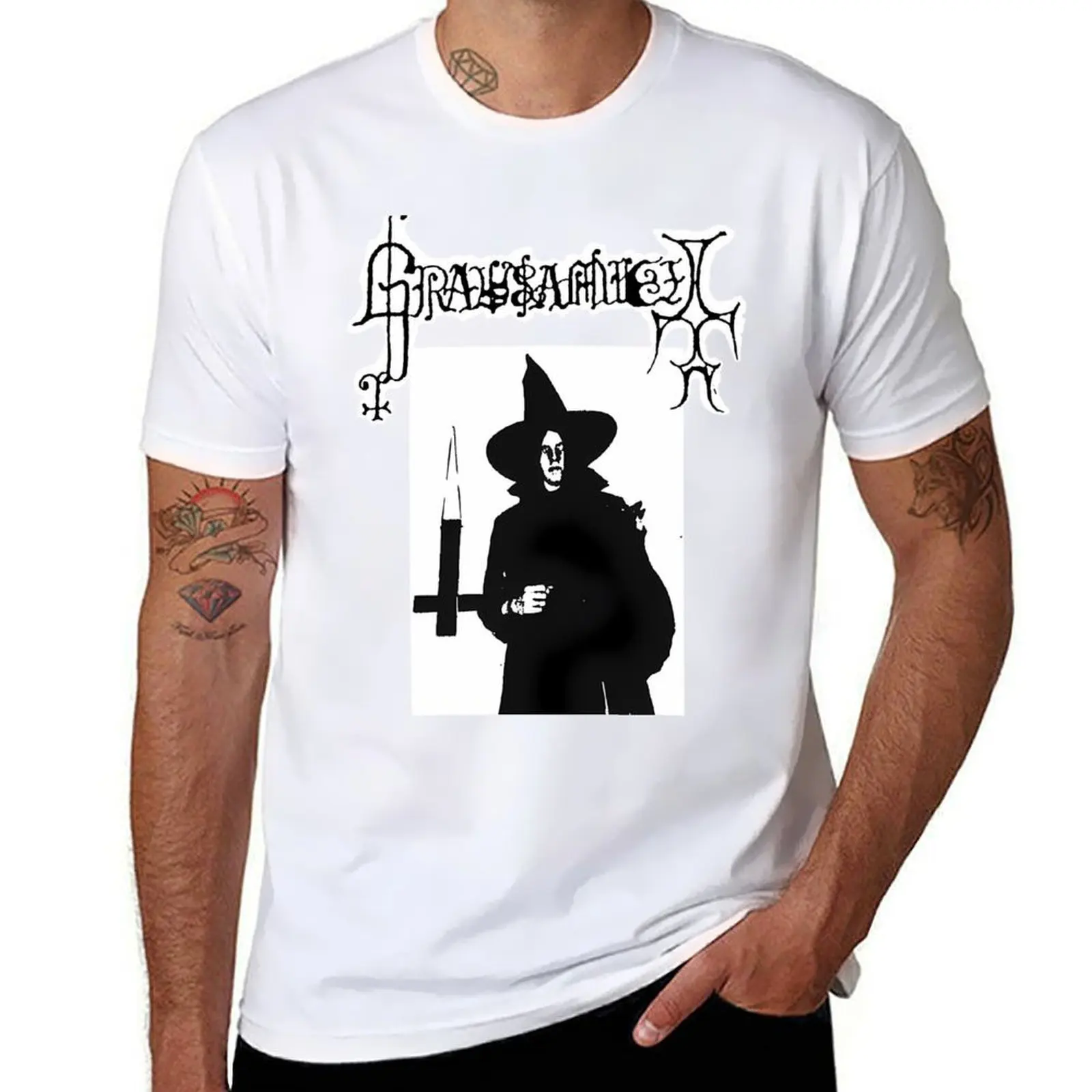 

grausamkeit satan's addicktion T-Shirt Novelty Print Casual Tee Shirt