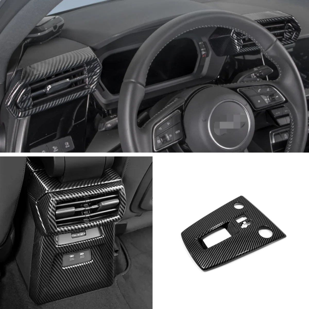 

For Audi A3 A3L 8Y Sedan Sportb 2021 2022 2023 Interior Moulding Air Conditioning FrameTransmission Shift Stalls Gear Cover Trim