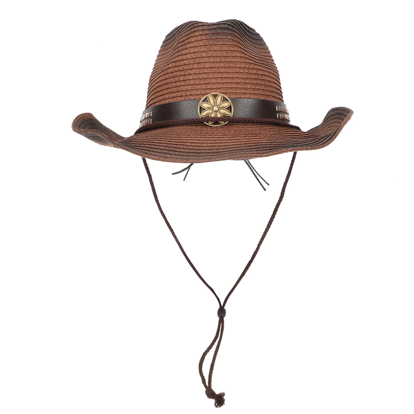 

Women Straw Cowboy Hat Lightweight Breathable Sun Protection Wide Brim Fedora Hats for Women Spring Summer Outdoor Camping