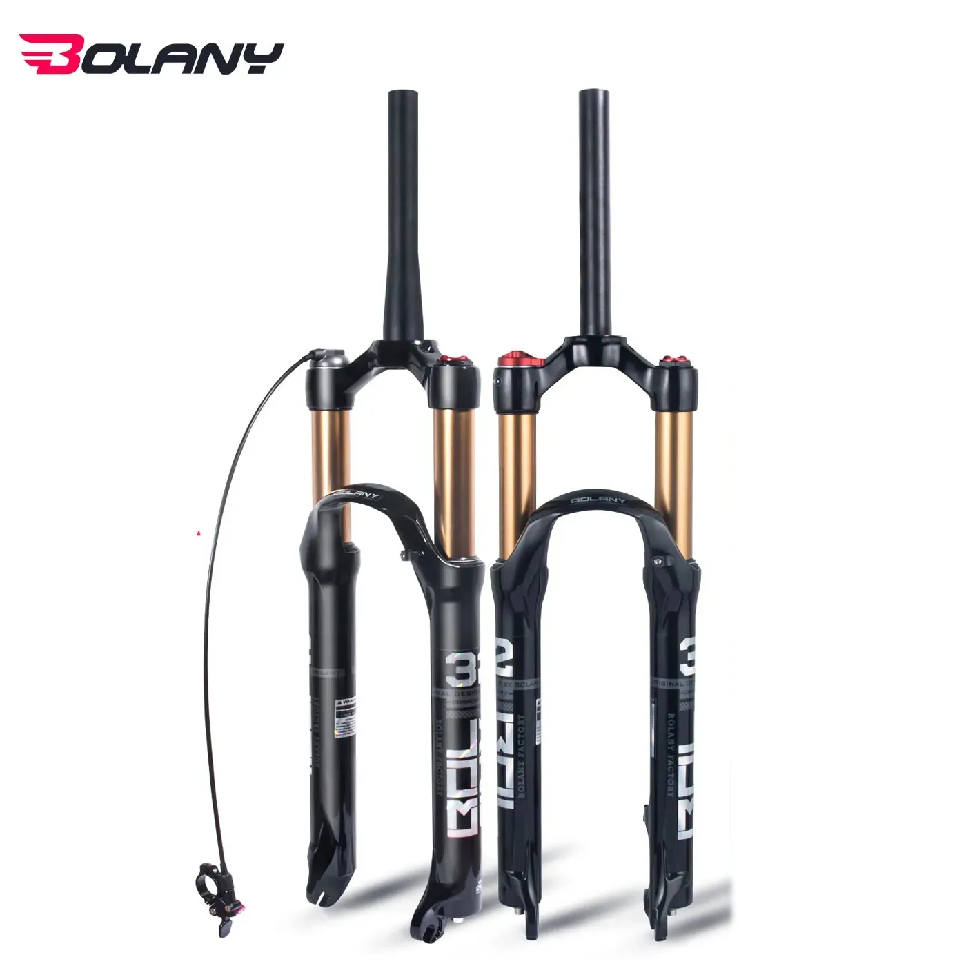 

BOLANY Mountain Bike Quick Release Forks Oil Remote Bicycle Supension Fork 26 27.5 29inch 120mm shock-absorbing pneumatic fork