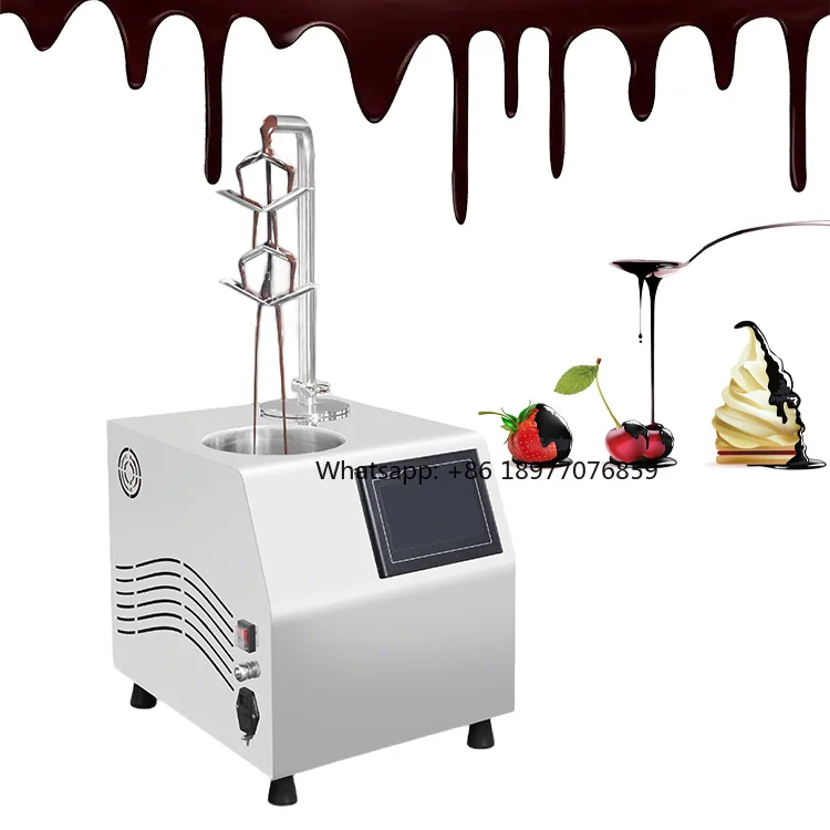 2026 5.5L 304 Stainless Steel 1000W Hot Chocolate Dispenser One-stop Service Fully Automatic Chocolate Tempering Machine