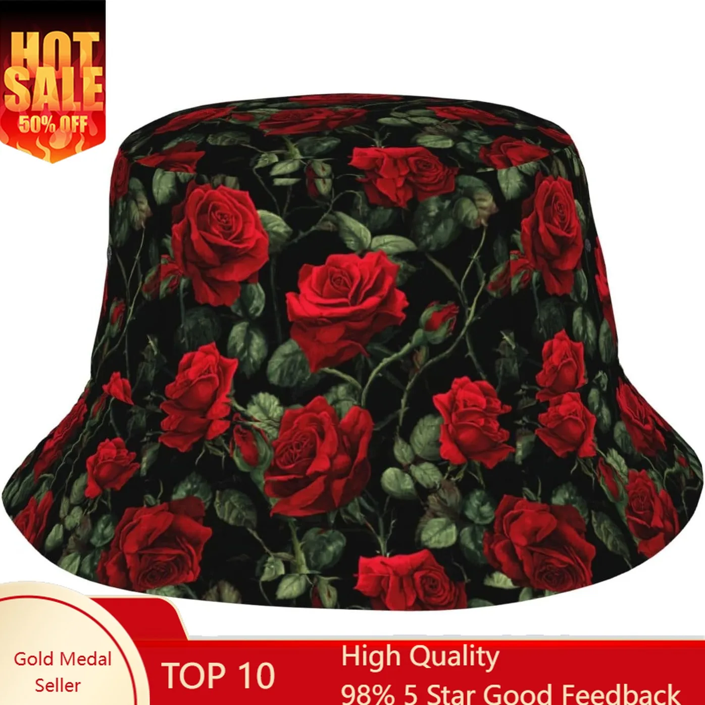 

Bucket Hats for Women Men Teens, Summer Sun Hats Packable Breathable Uv Protection Bucket