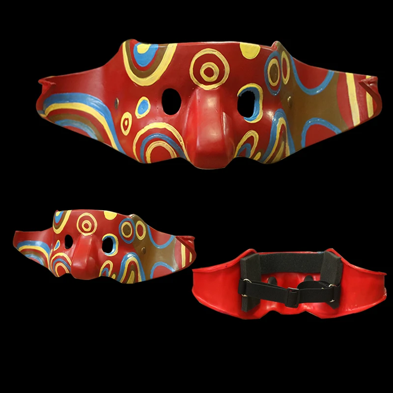 Lake hars halloween horror aankleden half gezicht volwassen grappige cos masker