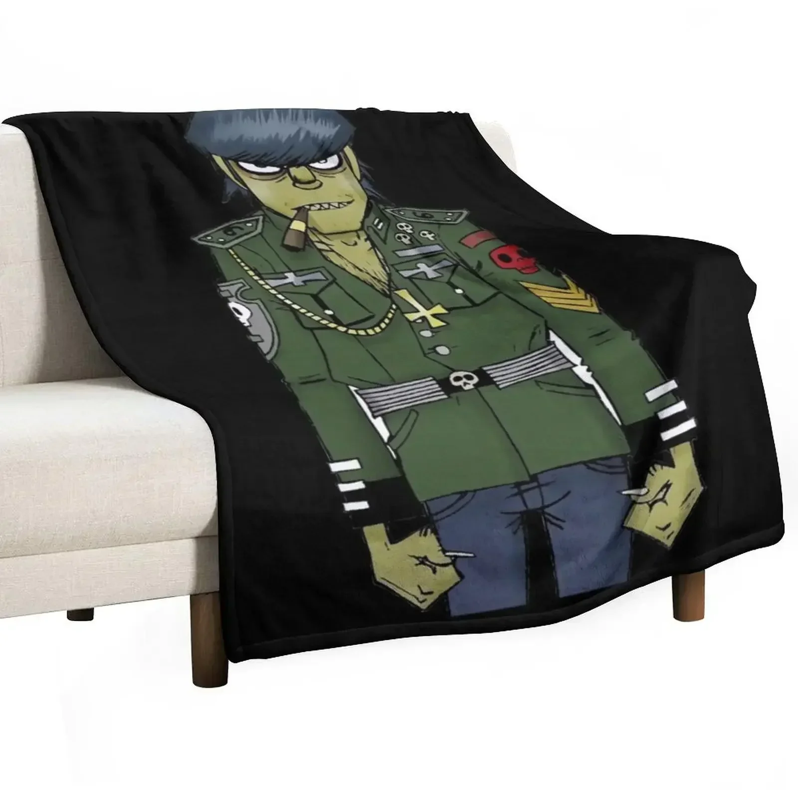 

Gorillaz Cartoon music Throw Blanket Versatile Cozy Throw Blanket for All Occasions