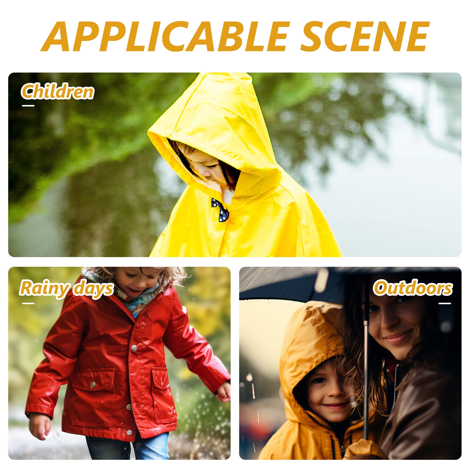 

's Waterproof Raincoat Ponchos Bag Coats Eva for Jackets