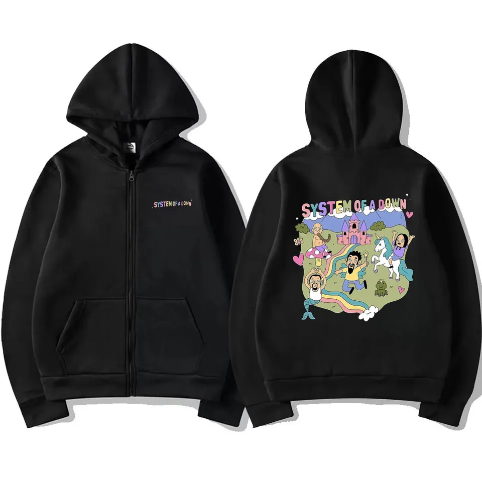 ROCK-IT Apparel Sweat à Capuche Zippé Femme - Hoodie Longue Veste Manteau XS-XXL - Noir Très Doux Haute Qualité