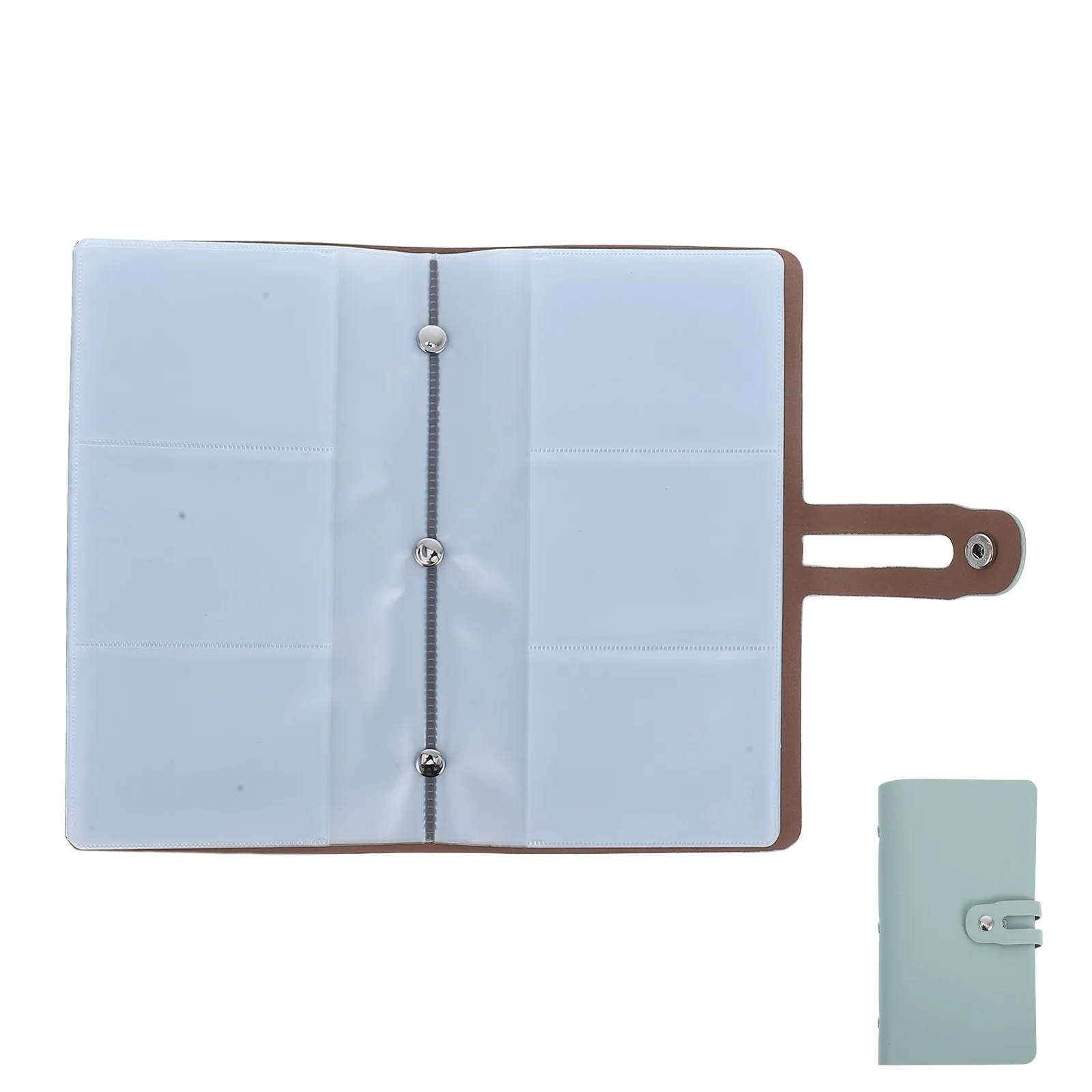 

Business Holder Storage Box Credit Card Book PVC Keeper Wallet Stylish Design Compact Card Storage Solution Lightweight