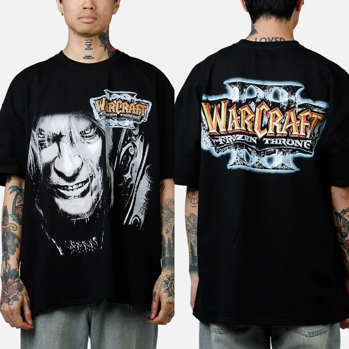 World of Warcraft III The Frozen Throne Graphic T-Shirt Cotton Men Women Streetwear Tee
