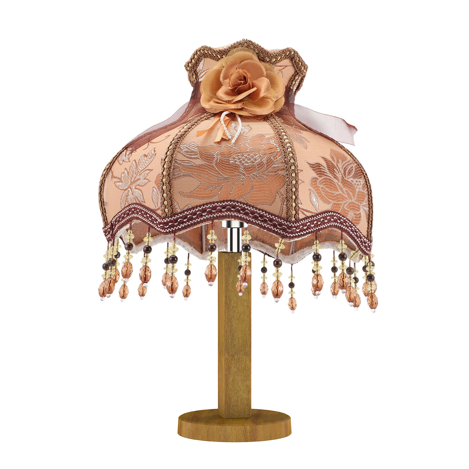 

Cloth Lampshade European Retro Tassel Table Lamp Cover Decorative Fabric Lamp Shade Bedside Light Diffuser Warm Ambiance