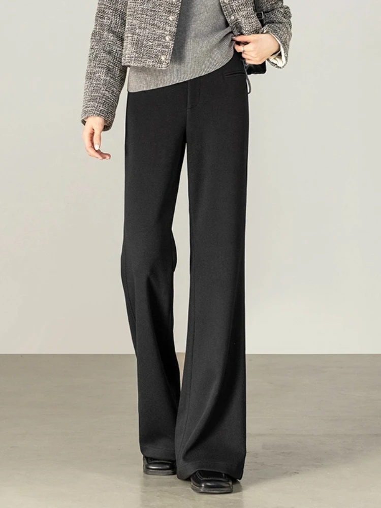 

SENTUBILA Bell-bottoms Pants for Woman 2025 Autumn Flare Leggings Solid Slim Trousers Office Lady Women's Clothing 153K59395