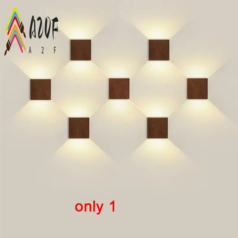 

A20F-Wood Grain Bedroom Bedside Wall Lamp Background Corridor Lamp Corridor Entrance Staircase Lamp Wall Atmosphere Lamp