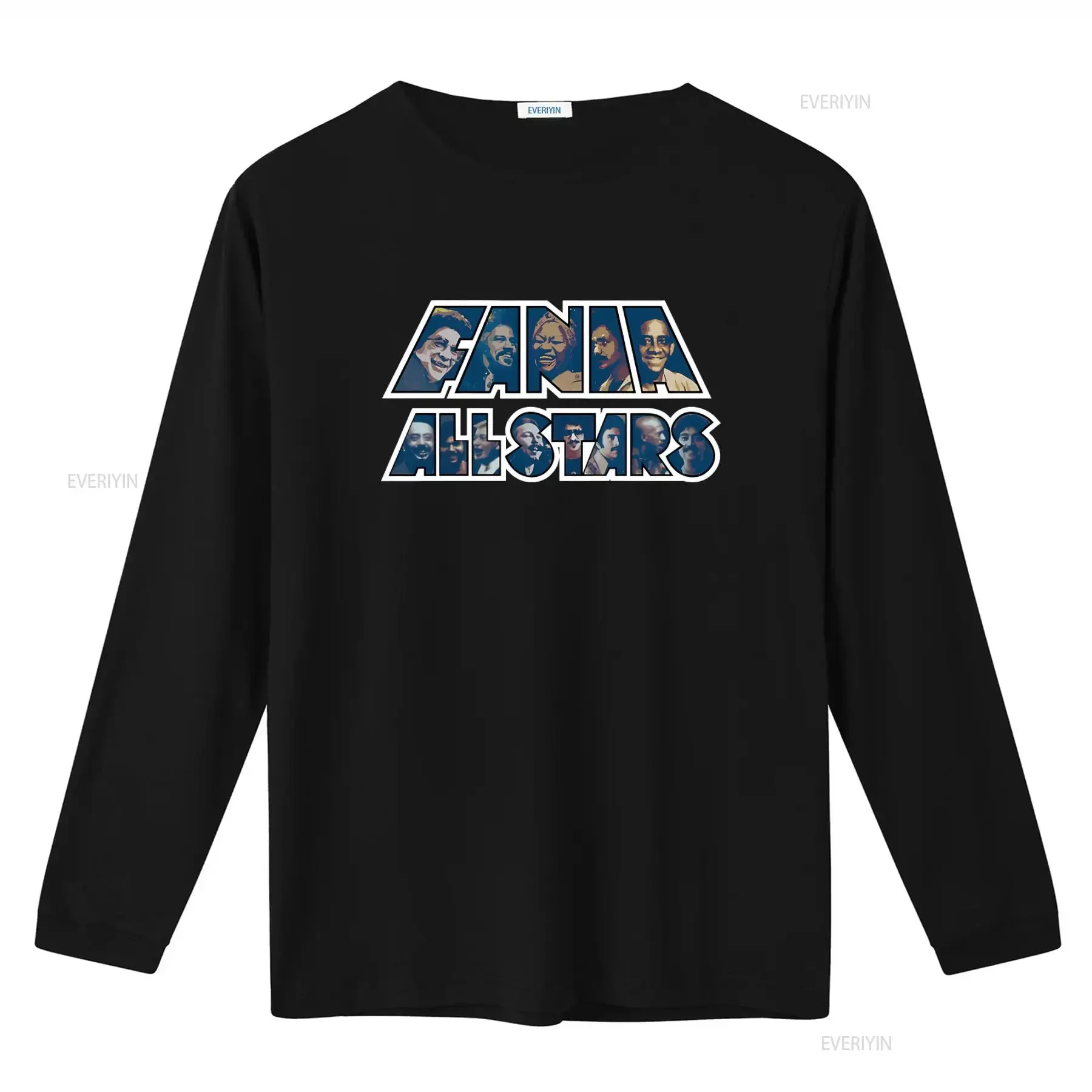 Rare Fania All Stars Latin Music Salsa Band Retro Classic Vintage T Shirt vintage Washed streetwear Breathable