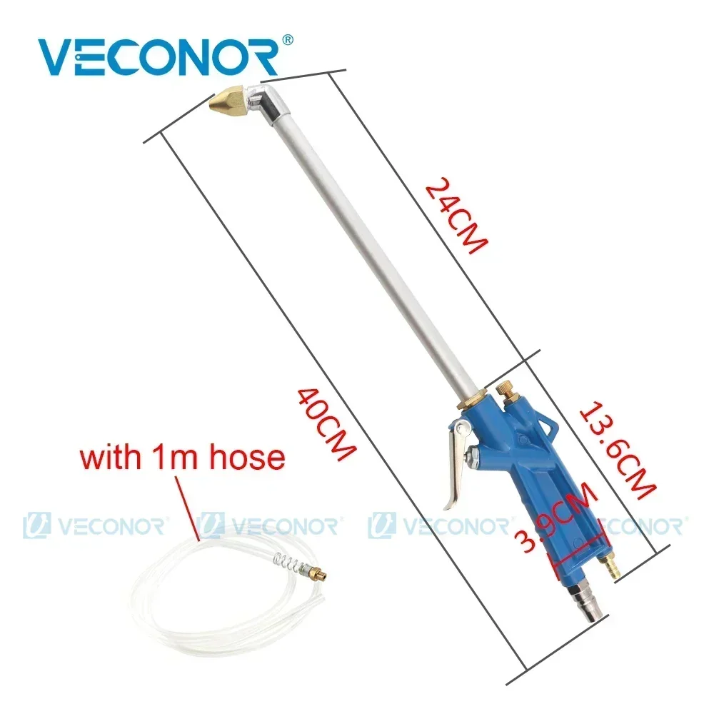 Пневматический водяной пистолет высокого давления 40 см, инструмент для чистки автомобиля с шлангом длиной 1 м, колесом, мойкой крыши, масляным очистителем