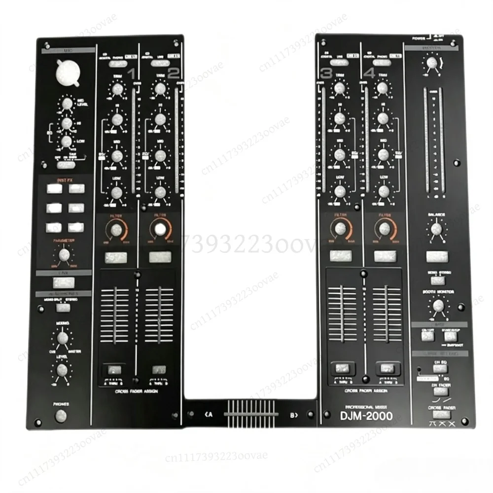 Df Metal Control Panel Black Faceplate for DJM-2000 DJM-2000NEXUS Mixer, Replacement Parts