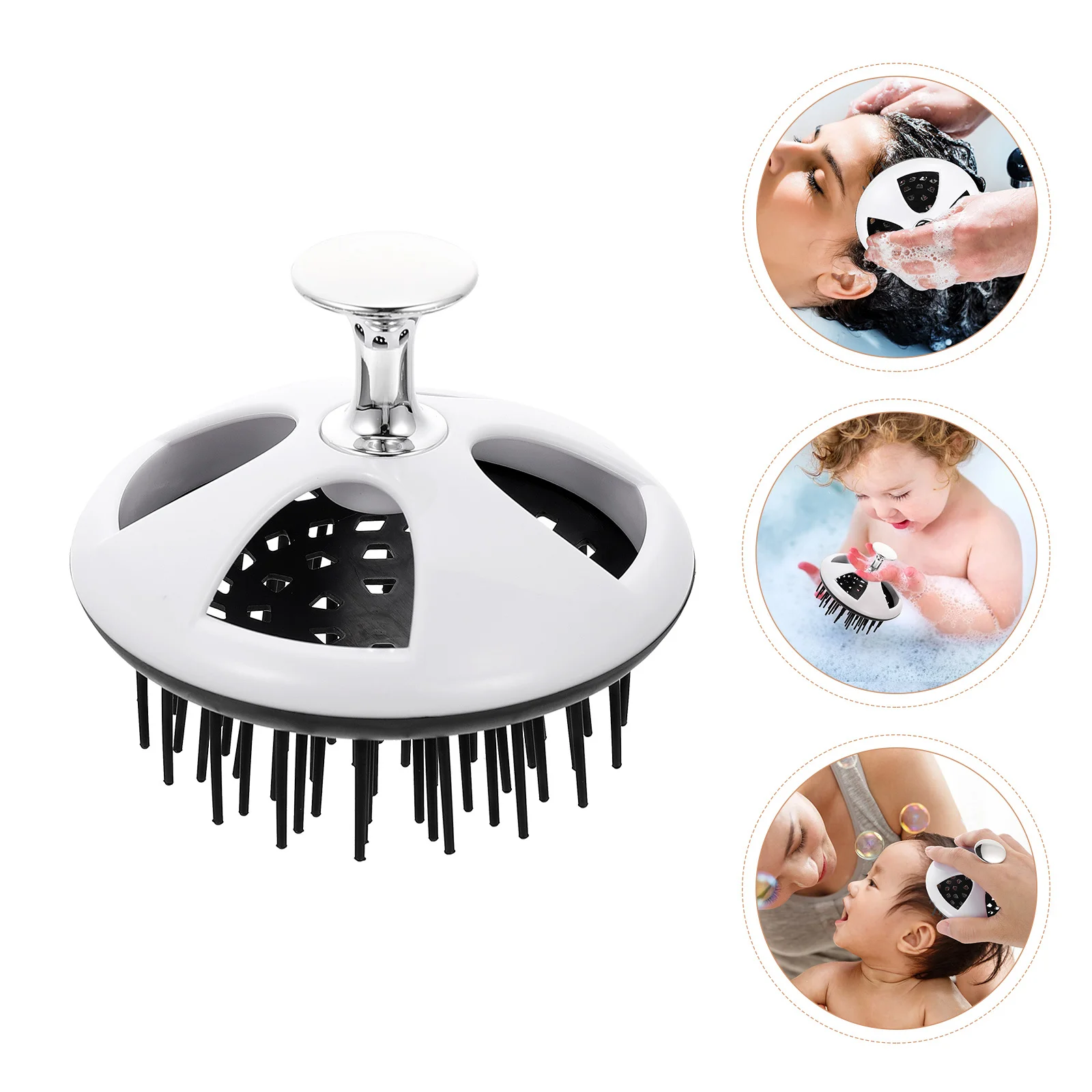 

Бытовой массажер для кожи головы, износостойкая легкая щетка для очистки и отшелушивания волос, подходит для мужчин, женщин и детей