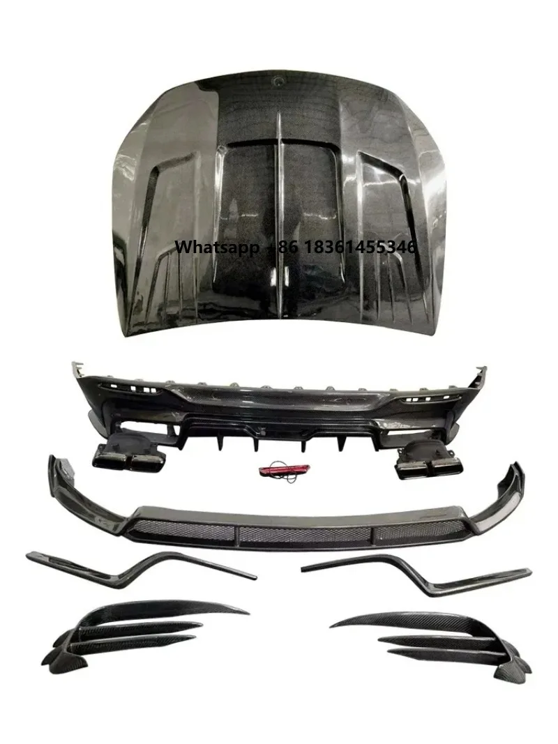 

Top-Grade FOR X247 GLB Carbon Fiber Front Lip Rear Diffuser Spoiler Hood Grille Body Kit