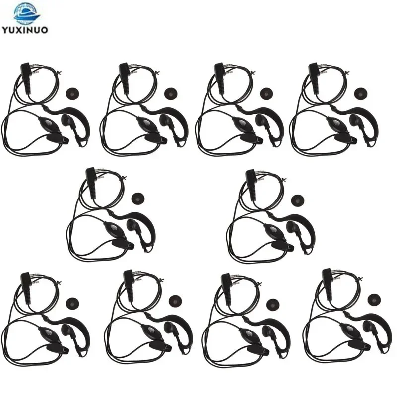 10 Peças Fone de Ouvido Original BaoFeng para Walkie-talkie UV-5R UV-82 BF-888S 666S 777S Quansheng Walkie Talkie UV-5X Rádio CB
