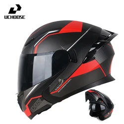 High Quality DOT Motorcycle Helmet Four Seasons Motocross Racing Modular Flip Up Casco Moto Men Women Off Road Helmet Unmasked