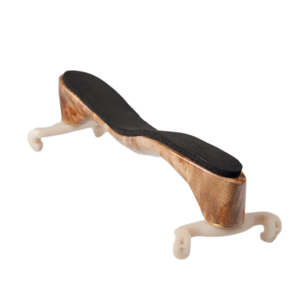 Genuine Bird Eye Maple Wood Violin Shoulder Rest Adjustable 4/4 3/4 Shoulder Rest