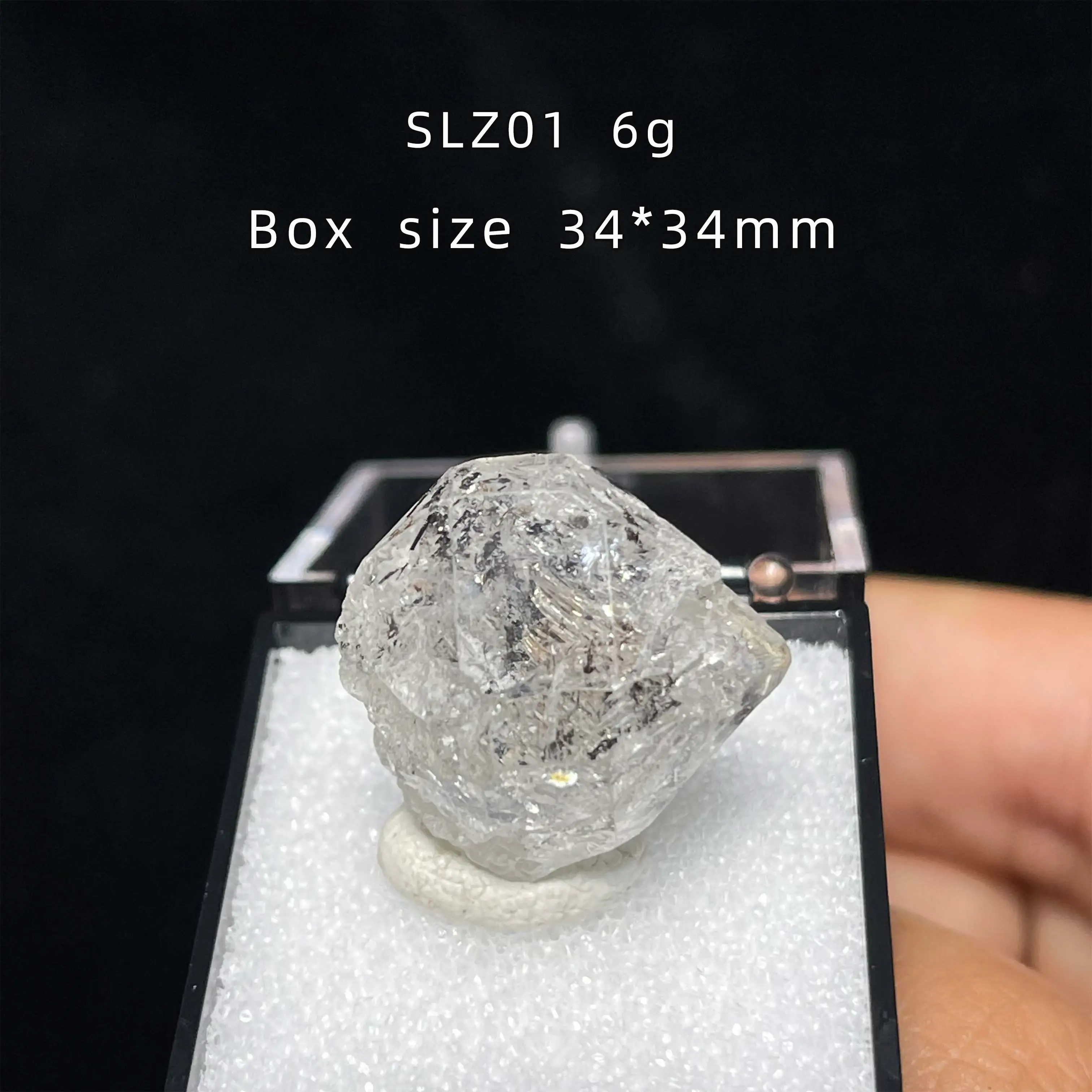 Natural Crystals Brazil Rainbow Herkimer Diamond Raw Stone Specimen Healing Gemstones Energy Home Decorations Precious Gift