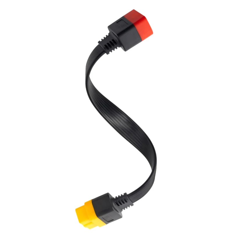 Obd2 obdii تمديد كابل ذكر إلى موصل سالب 16Pin أداة تشخيصية ل ELM327 إطلاق فكر Diag محول غير قابل للانحناء