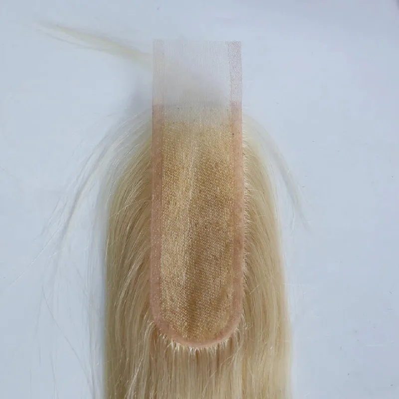 613 2x6 chiusura in pizzo capelli umani 150% densità onda del corpo dritto chiusura a mano piena tessitura capelli vergini brasiliani di Remy per le donne