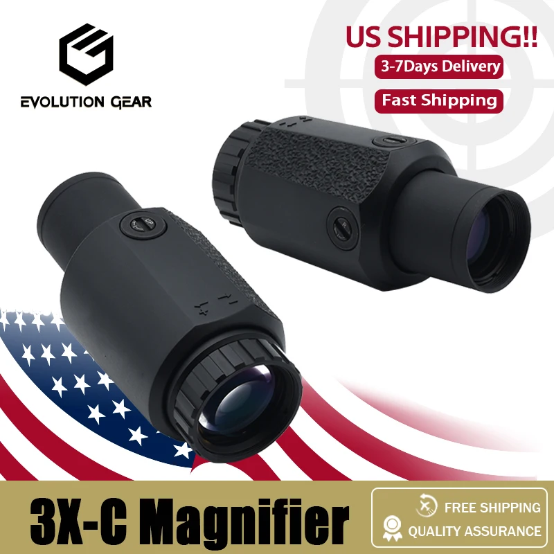 Tactical Magnifier Scope High Quality 3x-c 3x Sight With FAST FTC QD Mount 2.26