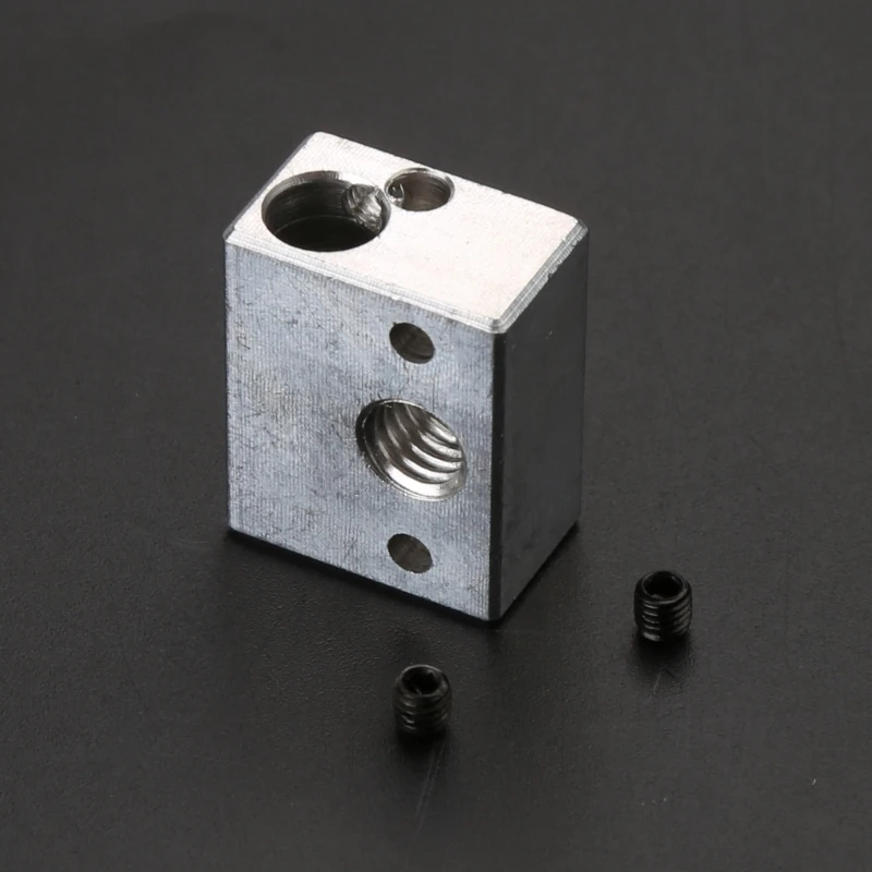 3D Printer Heatblock Aluminum Heater Block for Ender 3 Hotend Extruder