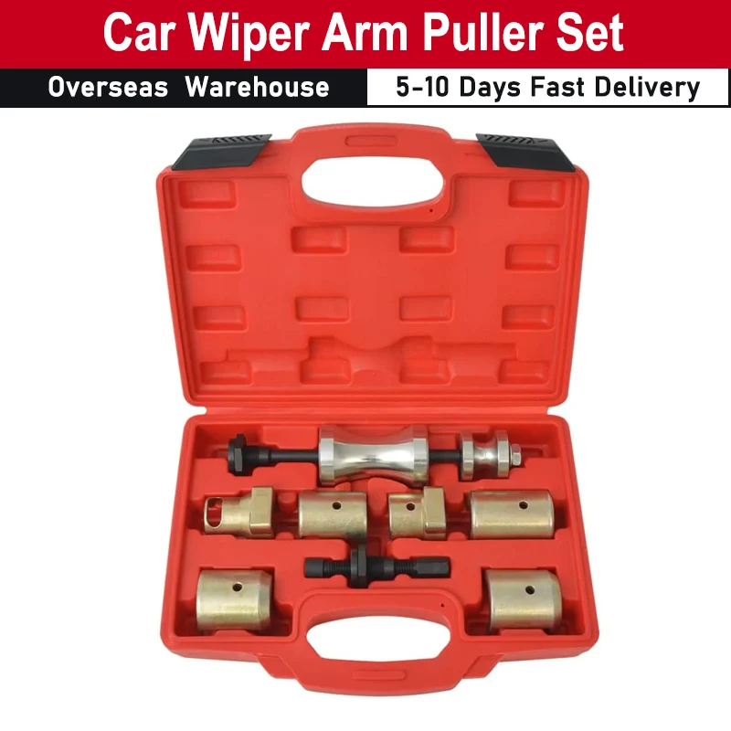 Eight Piece Windscreen Wiper Arm Puller Set Allows Trouble-free Disassembly of Windscreen Wiper Arms Steel Wiper Arm Puller Set