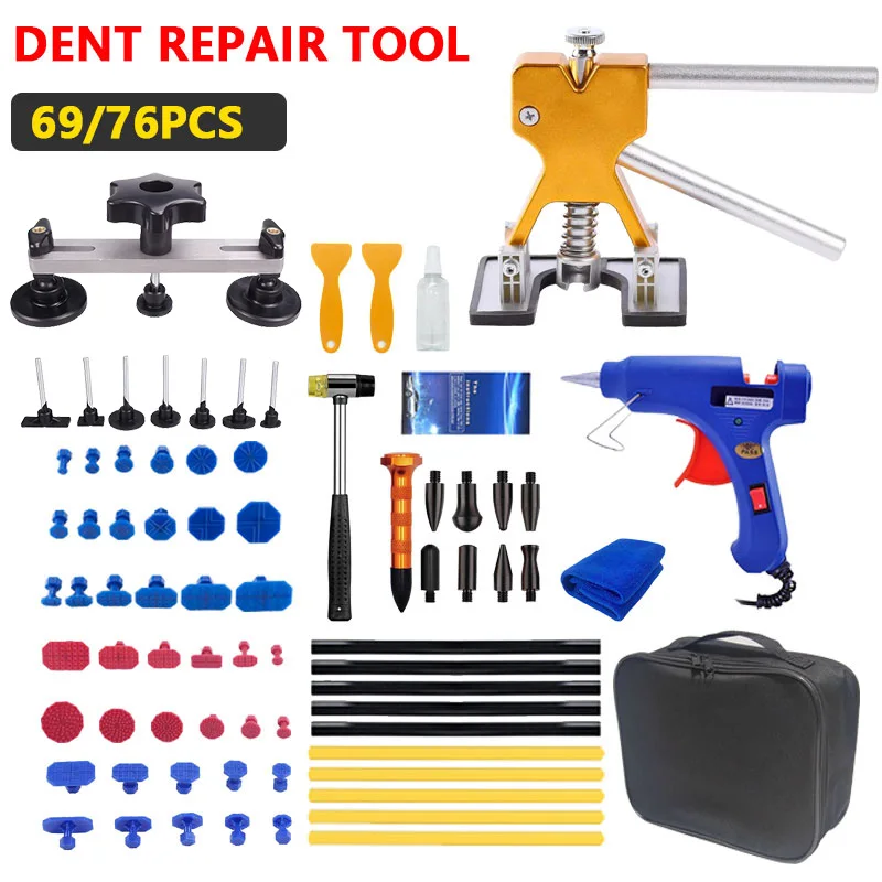 

Car Dent Repair Tool Kit Paintless Dent Puller Set with Bridge Puller Auto Body DIY Dent Removal Tools