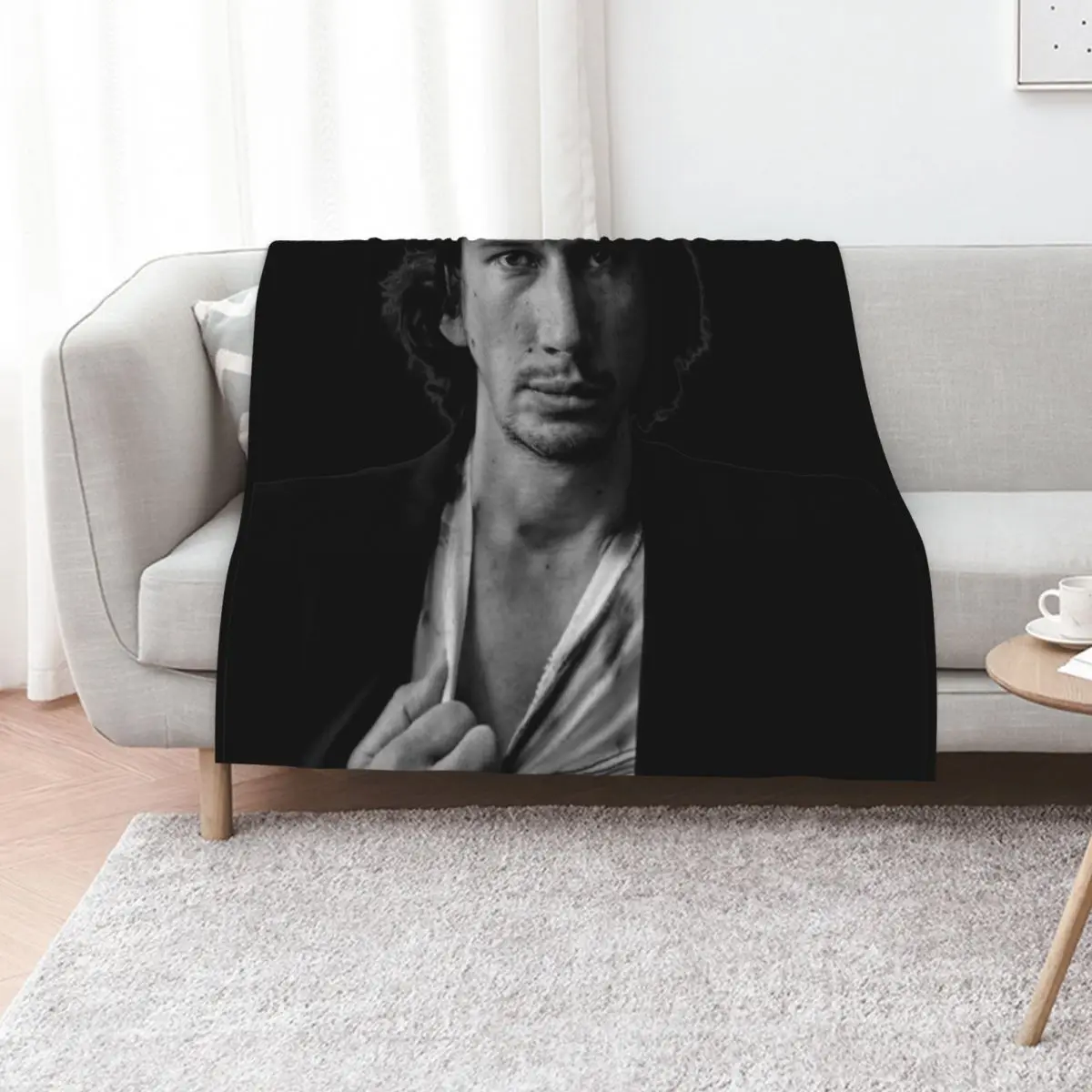 

Adam Driver Throw Blanket Loose Travel Polar Multi-Purpose Blankets