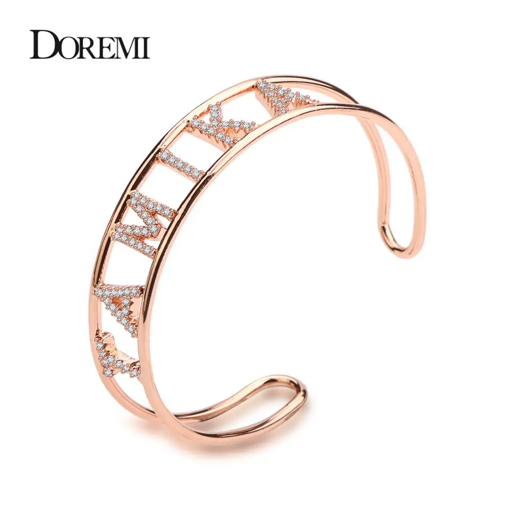 

Полый браслет с кристаллами Lateefah на заказ и браслет с камнями, персонализированный браслет с именем, фактическая картина из горного хрусталя