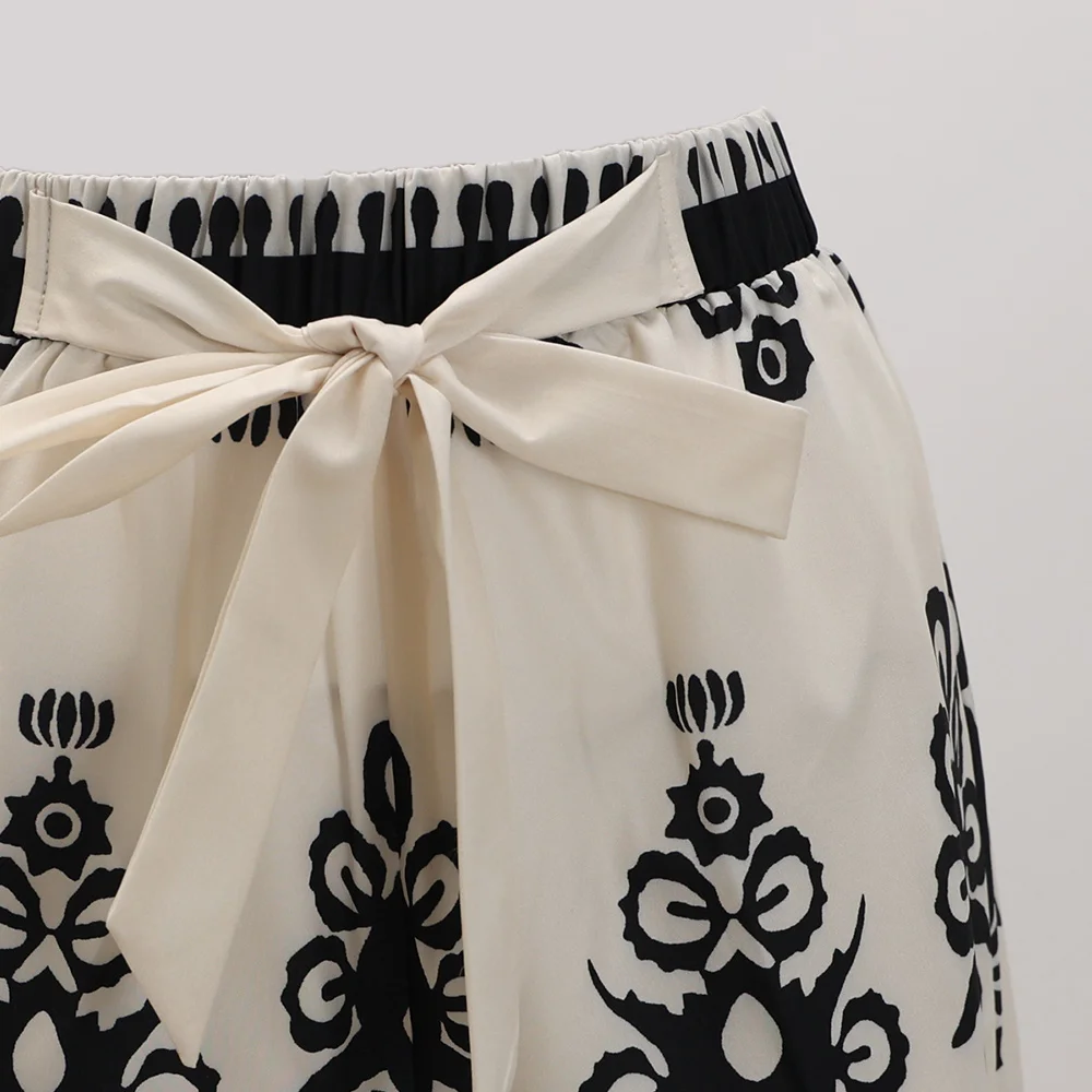 Shorts Summer K-Style Fashion Graphic Print Bowknot High Waist Y2k Mini Shorts For Women