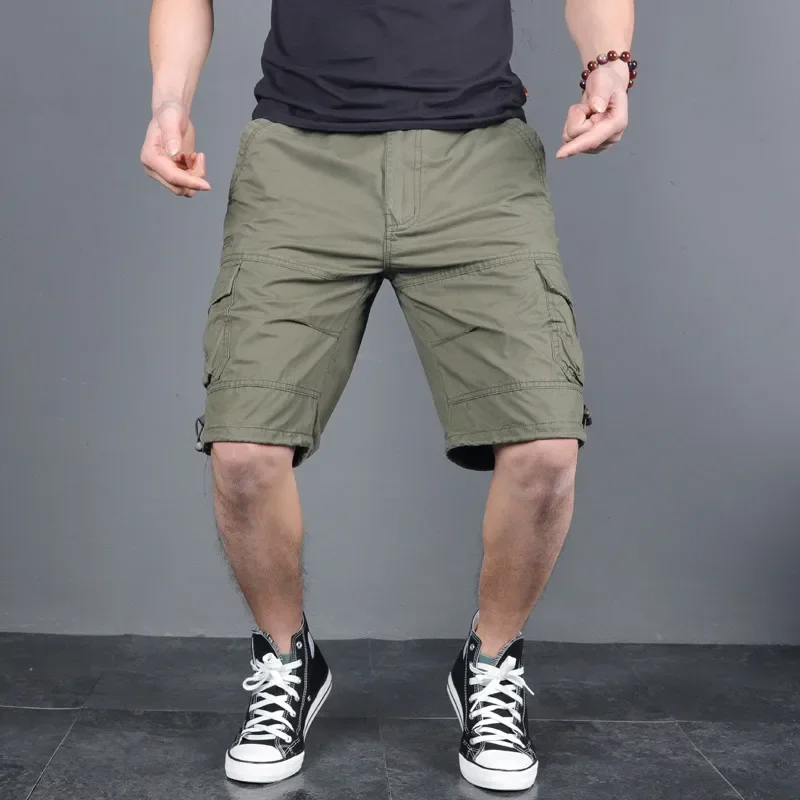 MRMT 2024 Brand Summer Men's  Leisure Loose Pants Five Minutes Trousers Short Pants for Male Beach Pants