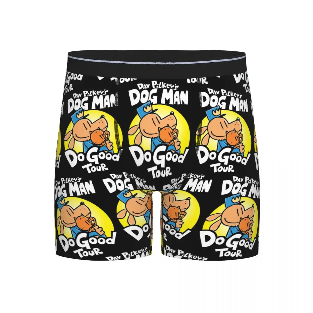 

Long Boxer Underpants Shorts Dog Man Do Good Tour Panties Men's Breathable Underwear for Homme Man Boyfriend Gifts