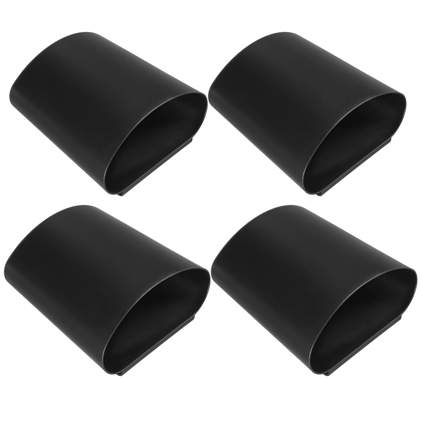 

4pcs Bucket Storage Basket Small White Plastic Trash Can Hanging Cup Holder Rolling Cart Accessories Portable Container