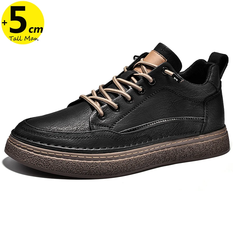

Man Chunky Platform Sneakers for Men Height Increase Insoles 5cm Boost Shoes Plus Size 38-44