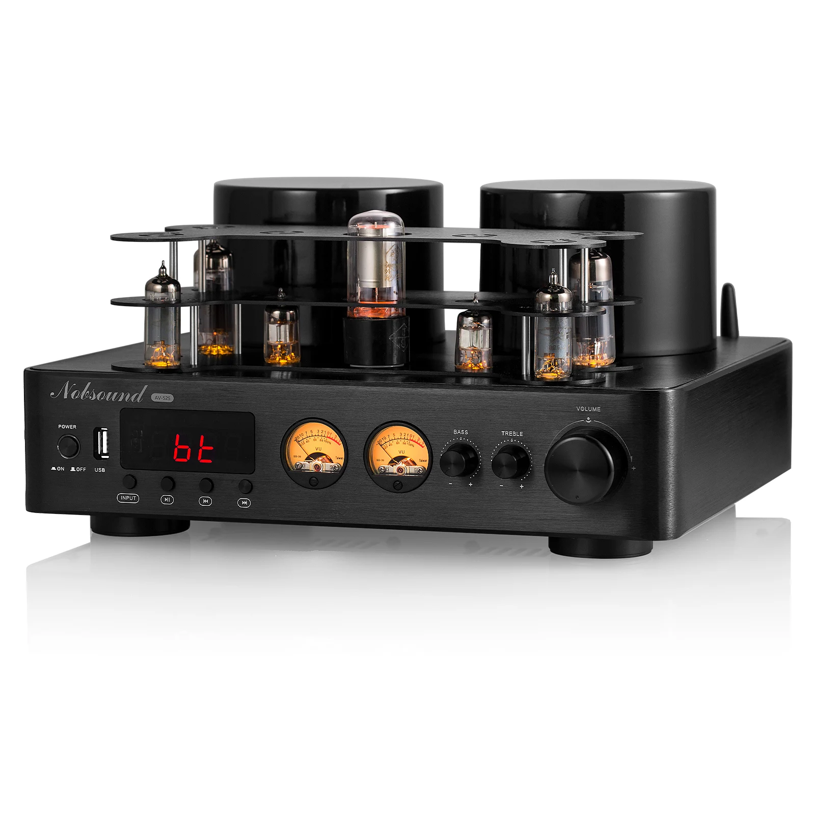 Douk Audio 525 HiFi Hybird Stereo Valve Tube Amplifier Bluetooth 5.0 Audio Receiver COAX / OPT Power Amp USB Player