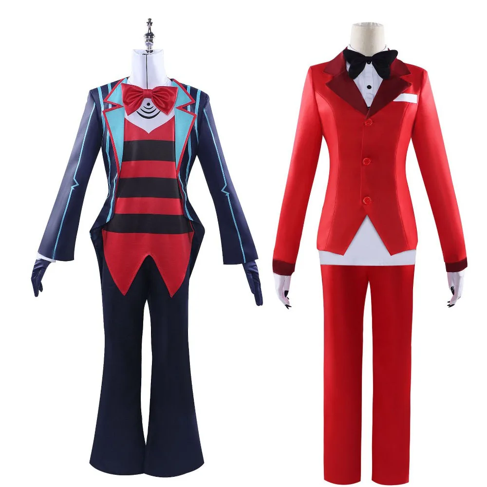 

Anime Hell Inn Charlie Morningstar Cosplay Costume Coat Pants Accessories Full Set TV Devil Vaux Role Play Suit Halloween Party