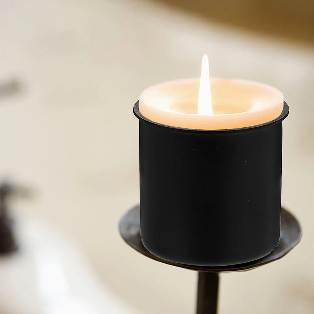 

12pcs Holder Iron Cups Solid Color Wrought Metal Vintage Decorative Practical Design Bedroom DIY Christmas