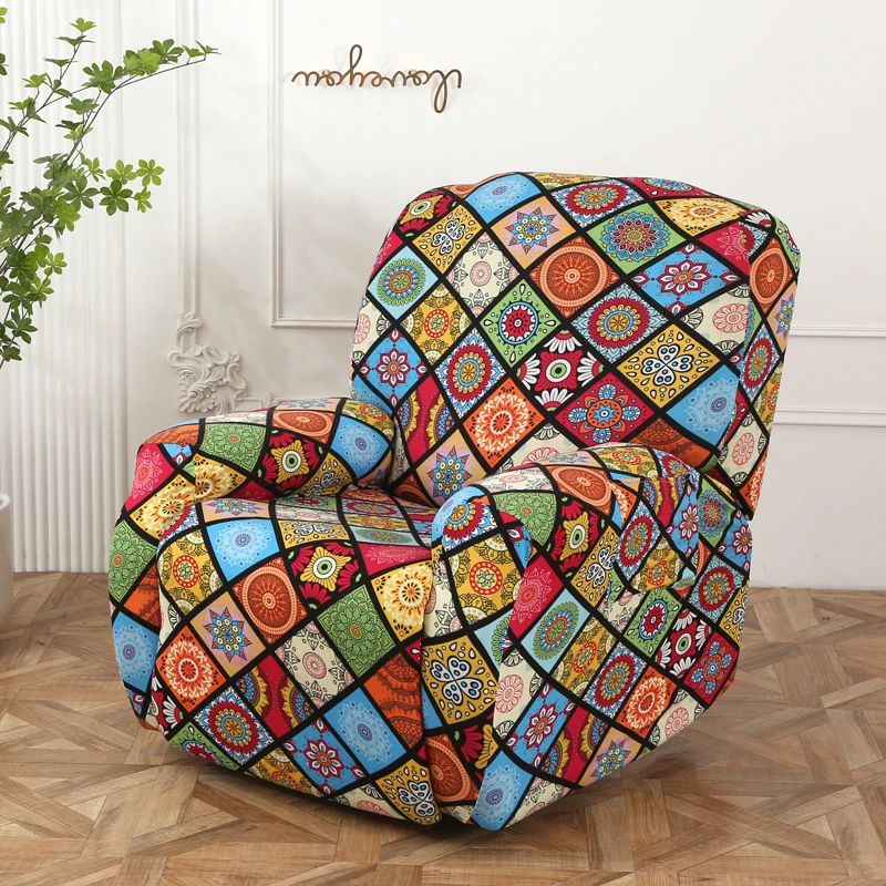 4 قطع غطاء أريكة كرسي لغرفة المعيشة غطاء كرسي مستلق مرن حماية الاسترخاء غطاء كرسي بذراعين