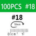 100 piezas tamaño 18