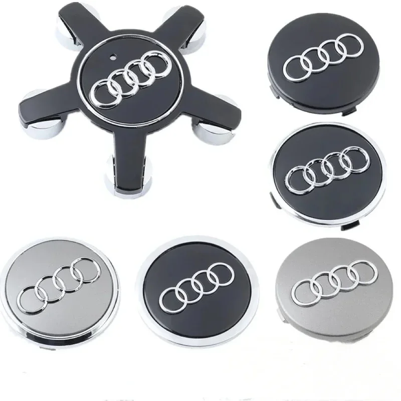 Image of 4er-Set AUDI 60/61/68/69/77MM/135MM Radnabenkappen für A6L A7 A8 A3 A4 A5 A6 S3 S4 Q3 Q5 Q5L Q7 RS3 RS4 RS5 RS6 TT