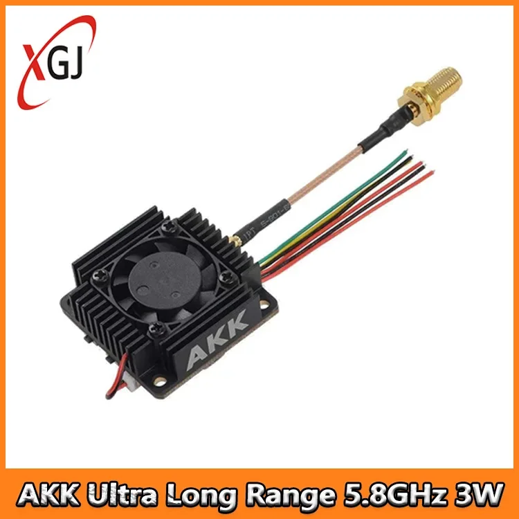 5.8GHz Ultra Long Range 3W VTX FPV Video Transmitter for AKK Racing Drone High Power Transmission for FPV Quadcopter Long Range