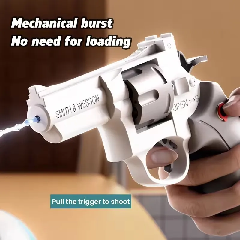 

New Mini Left Wheel Water Gun Children's Outdoor Beach Repeated Shooting Toy Gun Summer Water Battle Boys Manual Handgun
