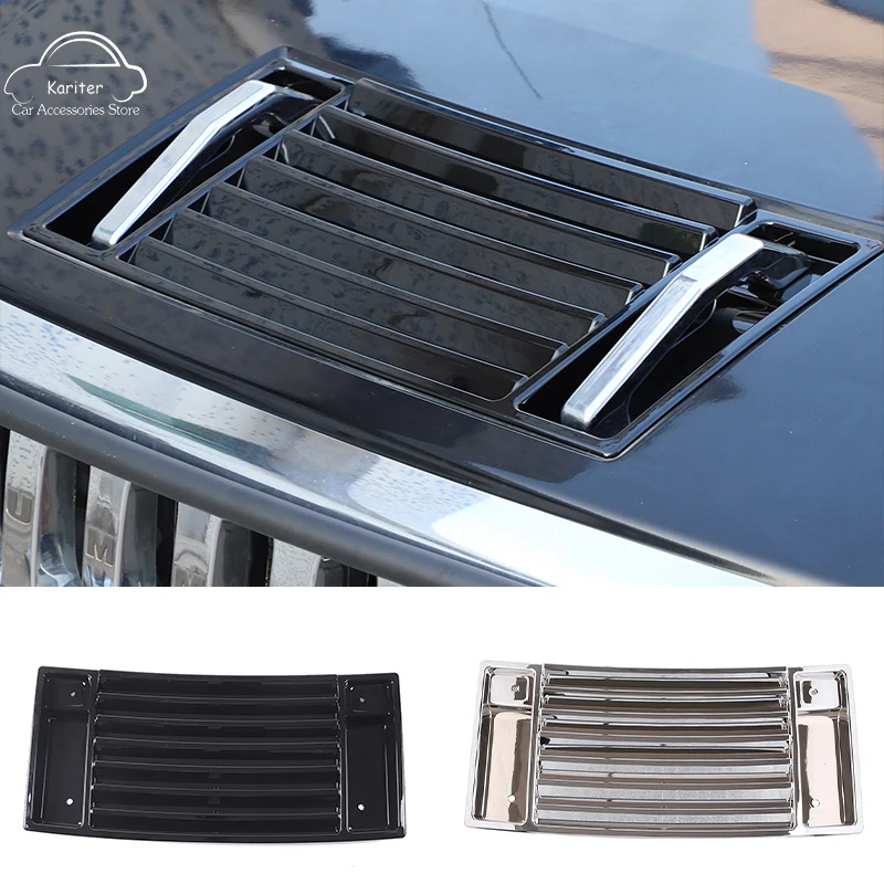 For Hummer H2 2003 2004 2005 2006 2007 2008 2009 ABS Black Car Styling Hood Trim Protector Hood Grille Cover